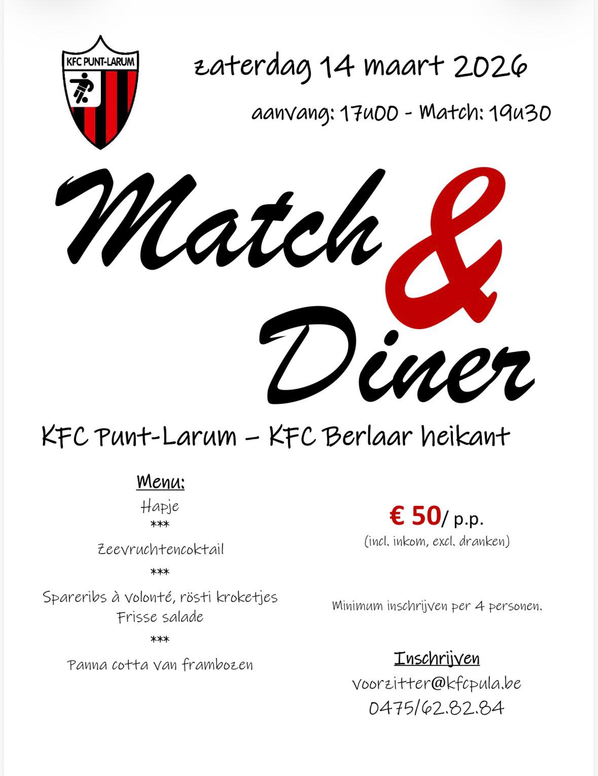 Match and Dinner
